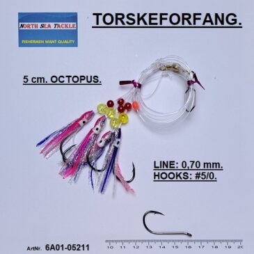 6A01-05211. 5 cm. OCTOPUS FORFANG.