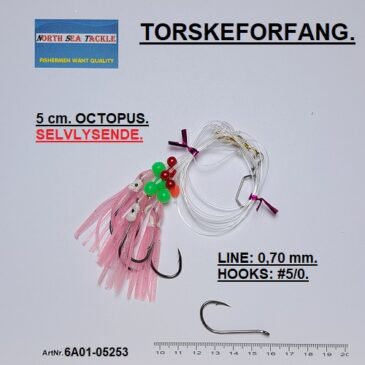 6A01-05253. 5 cm. OCTOPUS FORFANG.