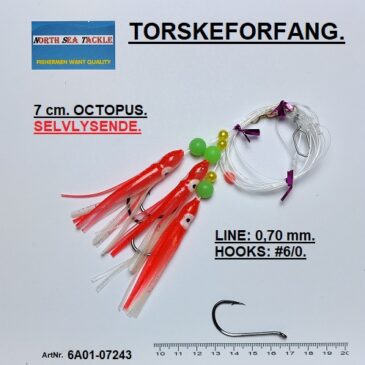 6A01-07243. 7 cm. OCTOPUS FORFANG
