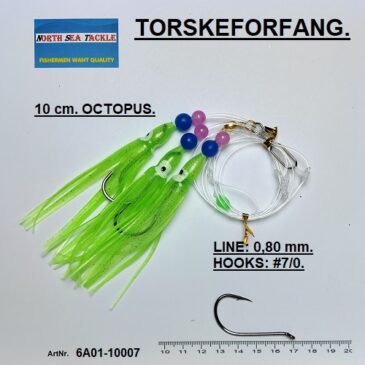 6A01-10007. 10 cm. OCTOPUS FORFANG.
