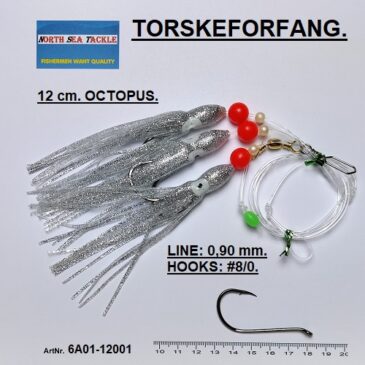 6A01-12001. 12 cm. OCTOPUS FORFANG