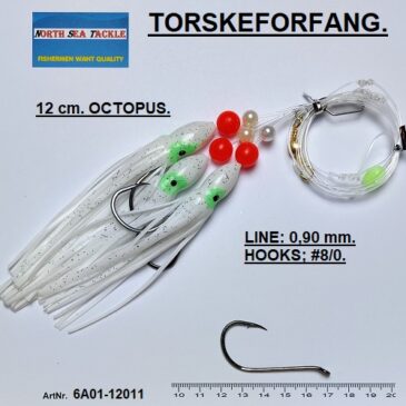 6A01-12011. 12 cm. OCTOPUS FORFANG