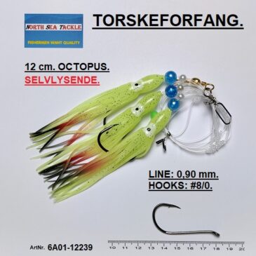 6A01-12239. 12 cm. OCTOPUS FORFANG