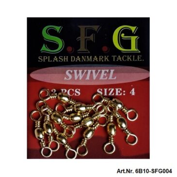 6B10-004SFG. #4. SFG KUGLE SVIRVEL. (Barrel Swivel)