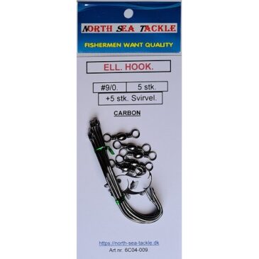 6C04-009S. EEL HOOK. #9/0