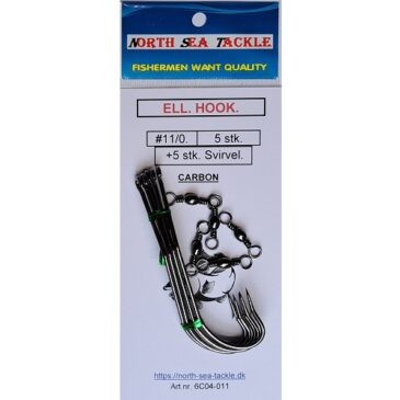 6C04-011S. EEL HOOK #11/0