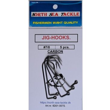 6D01-007S. JIG-HOOKS. #7/0.