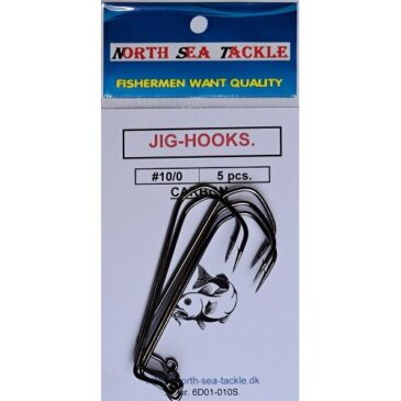 6D01-010S. JIG-HOOKS. #10/0