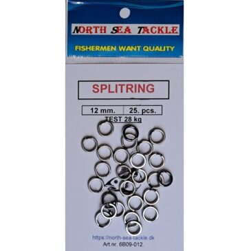 6B09-012. 12 mm. SPLITRING / SPRINGRING.