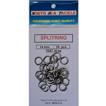6B09-014. 14 mm. SPLITRING / SPRINGRING