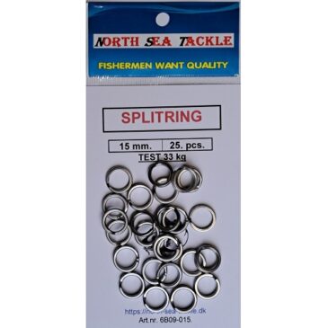 6B09-015. 15 mm. SPLITRING / SPRINGRING