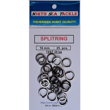 6B09-016. 16 mm. SPLITRING / SPRINGRING