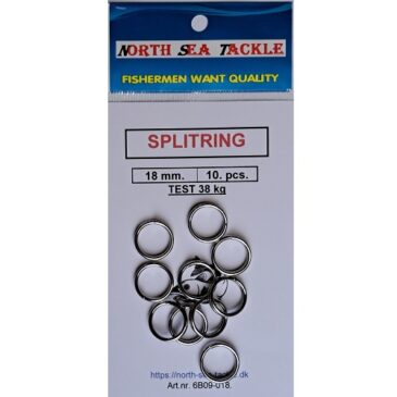 6B09-018. 18 mm. SPLITRING / SPRINGRING