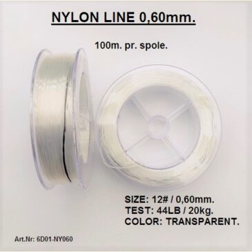 6G01-NY060. 0,60 mm. NYLON LINE