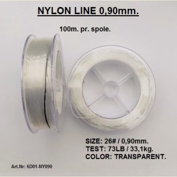 6G01-NY090. 0,90 mm. NYLON LINE