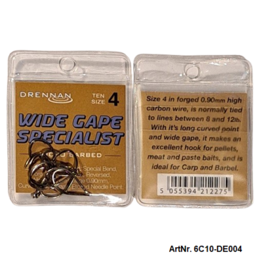 6C10-DE004. #4/0. DRENNAN  WIDE GAPE
