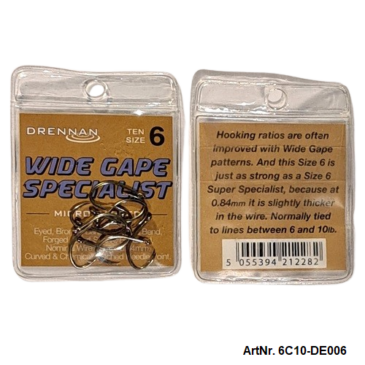 6C10-DE006. #6. DRENNAN WIDE GAPE