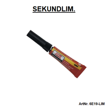 Sekundlim. 3 gram.